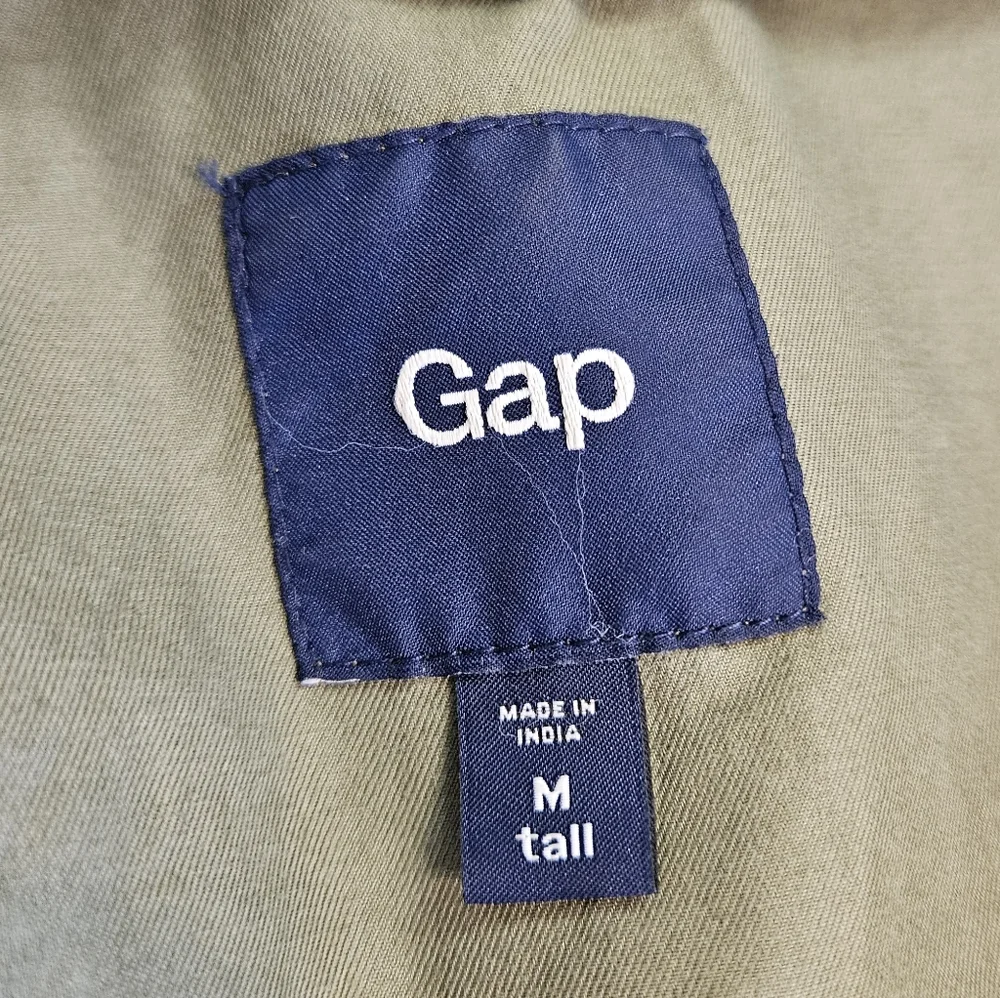 GAP Olive Utility Hooded Jacket